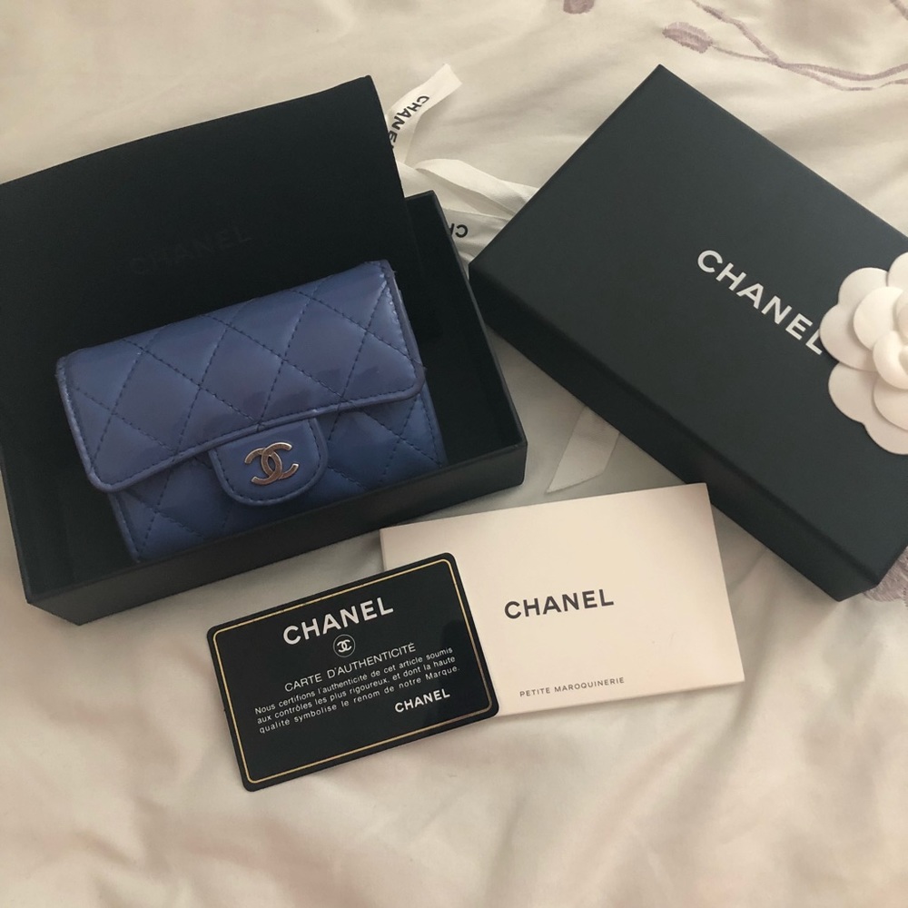 100% Authentic Chanel card holder or case